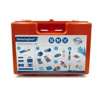 Detectaplast Trousse de Premiers Secours pour la Restauration, pour Le Traitement des plaies, Trousse Portable en Mallette avec Pansement, Bandage, Ruban adhésif, 190 pcs