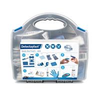 Detectaplast Trousse de Premiers Secours pour la Restauration, pour Le Traitement des plaies, Trousse Portable en Mallette avec Pansement, Bandage, Ruban adhésif, 157 pcs
