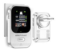 Détecteur 4-en-1 de monoxyde de Carbone et gaz, enfichable, Batterie 2000 mAh