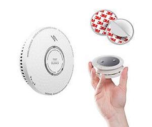 Détecteur combiné de fumée et de monoxyde de carbone avec support de fixation aimanté-EVACUATE