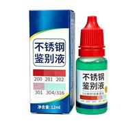 Détecteur d'acier inoxydable 12 ml réactif d'inspection des métaux