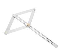 Détecteur d'angle d'angle à 4 Volets, Règle Goniomètre, Outils de Mesure en Acier Inoxydable de 15 Pouces, Faciles à Plier et à Ranger, Opération à Une Main, Longue Durée de Vie,