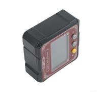 Détecteur d'angle numérique avec base magnétique pour le travail du bois - Inclinomètre jauge de niveau 0-180° pour fonction de réinitialisation zéro outil compact de 5,8 cm pour menuiserie (B)