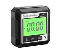 Détecteur d'angle numérique avec écran LCD et base magnétique, rapporteur 4 x 90° pour le travail du bois et la réparation automobile, outil de niveau inclinomètre (LL029)