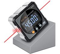 Détecteur d'angle numérique, boîte de niveau magnétique à 4 côtés avec laser, outil de mesure précis avec rétroéclairage LED pour suspension, travail du bois