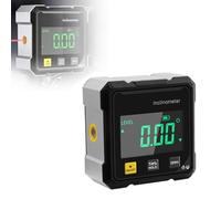 Détecteur D'angle Numérique, Jauge D'angle À 4 Côtés, Inclinomètre Cube avec Rétro-éclairage, pour Le Travail du Bois, Scie de Table, Suspension