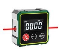 Détecteur d'angle numérique magnétique avec Laser électronique, Outil de Recherche d'angle, Niveau numérique avec écran LCD, arrêt Automatique pour mesures de précision, Outil de Mesure (avec Laser)