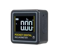Détecteur d'angle numérique portable 4 x 90 °, LCD rétro-éclairé, rapporteur magnétique multifonction simple face, angle de niveau à bulle numérique pour le travail du bois