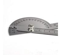 Détecteur d'angle, règle d'angle, règle d'angle d'affichage, jauge d'angle en acier inoxydable, jauge d'indexation en demi-cercle réglable à 180 degrés, rapporteur