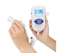 Détecteur De Battements De C¿Ur Pour Bébé, 3 Modes, Doppler, Moniteur De Battements De C¿Ur F¿Tal, 2.0mhz, Sans Rayonnement, Avec Écran Numérique Lcd, Pour Les Soins De Grossesse