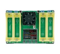 Détecteur de batterie à 4 canaux facile à utiliser avec écran LCD et ventilateur pour vérifier la capacité, protection contre l'inversion de polarité, testeur de capacité de batterie de précision avec