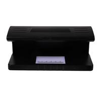 Détecteur de Billets Portable UV, Petit Modèle Bureau, ABS | Support Multidevise, Usage Documents et Devises Étrangères, Échelle Intégrée, pour Comptoirs D'hôtel