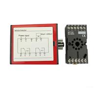 Détecteur de boucle de véhicule à canal unique 240 V, détecteur de véhicule inductif avec quatre réglages de sensibilité, utilisé pour barrière, portail, parking, entrée (110 V)