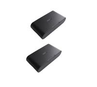Détecteur de Bris de Vitre Sans Fil 433 MHz, Sensibilité Réglable, Compatible avec les Systèmes D'Alarme, Noir, 2 Pièces