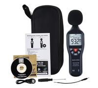 Détecteur de bruit, Sonomètre numérique décibel 30 dB - 130 dB avec fonction d'enregistrement des données, logiciel CD, testeur de bruit, enregistreur,Analyseur de son professionnel