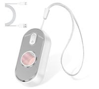 Détecteur de caméra cachée 5,2 x 2,5 cm USB-C 3 modes 3 en 1 avec alarme vibrante et lampe de poche LED pour détecter les caméras cachées Anti-espionnage Blanc