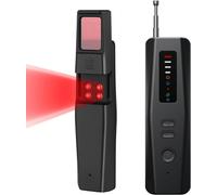 Détecteur de Caméra Cachée Detecteur Micro Espion Anti-Espion Bug Détecteur GPS Tracker pour Bureau,Hôtel,Maison,Alarme de Sécurité