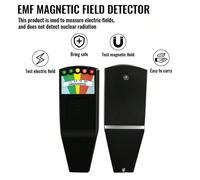 Détecteur de champ magnétique, compteur de 5 LED EMF, pour la chasse aux phénomènes paranormaux, détecteur de champ magnétique alimenté par batterie en plastique, convient pour le bureau, le camping e