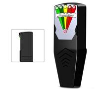 Détecteur de champs électromagnétiques à 5 niveaux d'alertes LED - Détecteur de rayonnement électromagnétique pour la maison, le bureau et les enquêtes paranormales - Noir