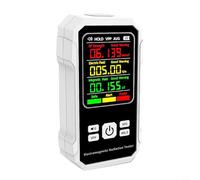 Détecteur de champs électromagnétiques pour champ électrique et intensité de champ magnétique, testeur de rayonnement RF 5 GHz avec écran LCD, haute mesure pour la sécurité du bureau à domicile, blanc