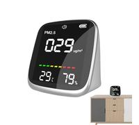 Détecteur de CO2 - Air Quality Monitor | Real Time Portable LED Digital Display USB Charging PM2.5 Temperature And Humidity With Air Quality Indicators For Home & Office