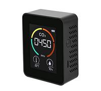 Détecteur de CO2, détecteur d'air CO2, détecteur de dioxyde de carbone, production agricole, moniteur de CO2 à effet de serre, noir