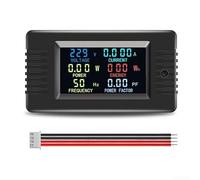 Détecteur de courant numérique avec affichage LCD couleur, alarme de surcharge intelligente, fonction de réinitialisation zéro et mémoire de panne de courant, mesure précise de la tension, du courant