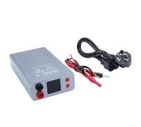 Détecteur de court-circuit 30 A pour réparation de carte mère de téléphone, PC, outil de gravure avec écran LCD, polarité automatique, protection contre la surchauffe, argent