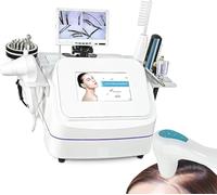 Détecteur de cuir chevelu cutané de 7 pouces, écran HD 7 en 1, analyseur de follicules pileux multifonction avec 7 poignées, prise de photo/stockage d'images sur quatre écrans divisés.