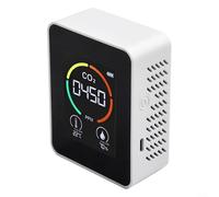 Détecteur de dioxyde de carbone avec capteur de température et d'humidité, moniteur de qualité de l'air pour une utilisation en intérieur, portable Ck2 mètre avec thermomètre hygromètre numérique