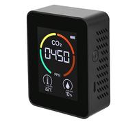Détecteur de dioxyde de carbone infrarouge - Détecteur de dioxyde de carbone 3 en 1 pour la pollution de l'air, moniteur de qualité de l'air,Affichage numérique précis du capteur infrarouge non disper