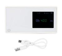 Détecteur de Dioxyde de Carbone, Testeur CO2 Numérique USB, Moniteur de Qualité d'Air Intérieur Intelligent - Capteur Infrarouge Précis, Batterie Longue Durée, Usage Domestique