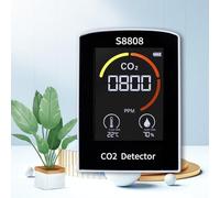Détecteur de dioxyde de carbone, testeur numérique de CO2 pour mesurer le dioxyde de carbone, l'humidité, la température TVOC, pour la maison et le bureau