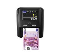 Détecteur de Faux Billets STANEW avec Compteur Intégré et Batterie Rechargeable. Détecte les Euros, Dollars et livres. Affiche le Nombre de Billets Par Valeur en un Clic, Ecran TFT