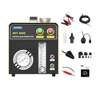 Détecteur de Fuite de Fumée EVAP Voiture DC 12V avec Débitmètre Réglable, Testeur/Localisateur Diagnostic de Fuite de Tuyau Carburant Automobile Deux Modes Affichage pour Tous Les Véhicules
