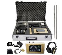 Détecteur de fuite de pipeline souterrain, sonde améliorée, sensibilité plus élevée jusqu'à 4 m, 4 modes, casque antibruit, boîte de rangement en alliage