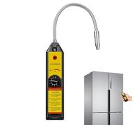 Détecteur De Fuite De Réfrigérant - Testeur Halogène ABS Portatif avec Sonde Flexible De 7,9 Pouces | Capteur De Fuite d'air sous Vide À Réponse Instantanée | Détecteur De Gaz Fréon AC | Outil Por