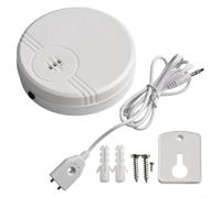 Détecteur de fuite d'eau double mode 135 dB pour la sécurité de la maison - Capteur d'immersion et de niveau d'eau, boîtier en ABS, batterie 9 V incluse, blanc