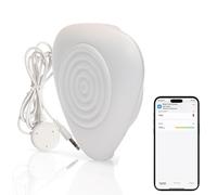 Détecteur de fuite d'eau intelligent : capteur de fuite d'eau Zigbee avec alertes d'application, nécessite un hub Zigbee, compatible avec SmartThings, Apple HomeKit, Alexa et Home Assistant (1 pièce)