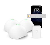 Détecteur de Fuite d'Eau Intelligent, Détecteur d'Indondation Compatible avec Apple HomeKit et SmartThings, Capteur d'Eau IP67 avec Surveillance à Distance et Notifications d'Appli, Lot de 3 avec Hub