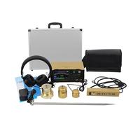Détecteur de fuite d'eau portable - Outil de détection de canalisations professionnel haute résistance avec casque et broche de sonde pour une utilisation en intérieur et en extérieur