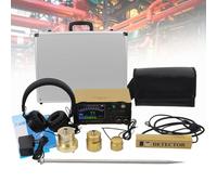 Détecteur de Fuite d'eau Souterraine Professionnelle, Capteur Géophone de Fuite électrique Intérieure et Extérieur, 1-4 Engrenages 200Hz-3000Hz Réglable en Continu - 3 Mètres de Détection