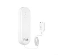 Détecteur de fuite d'eau WiFi avec alarme sonore et lumineuse, capteur de fuite domestique pour contrôle par application, alerte de faible niveau d'eau et de batterie faible,