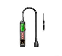 Détecteur de fuite halogène professionnel compatible avec analyseur de gaz R22 R32 R134a Testeur rechargeable pour système de climatisation CVC Appareil de réparation et d'inspection Noir