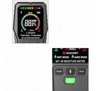 Détecteur de fuite non invasif pour bois avec humidité 2. 7 LCD Détecteur d'humidité pour cloison sèche, testeur de sol sans broche pour bâtiment en bois noir pour mur
