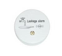 Détecteur de Fuites d'eau Alarme Sonore, Pile 9v, Blanc | ABS Blanc, Alerte Précoce Dégâts, sous Appareils Évier, pour Locataires et Bailleurs