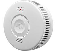 Détecteur de fumée, Alarme Incendie, Alarme de fumée avec capteur photoélectrique avancé, Alarme de Surveillance avec Batterie Rechargeable de 3 Ans de durée de Vie, Alarme de 85 DB. 1PCS