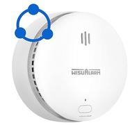 Détecteur de fumée, Batterie de 10 Ans, détecteurs de fumée interconnectés, détecteurs d'incendie pour la Maison interconnectés, détecteur de fumée télécommandé, Conforme à la Norme EN14604 (1pack)