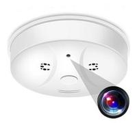 Vidéosurveillance YONIS Détecteur de Fumée Caméra Espion FHD 1080P LED IR Vidéo Cachée Mouvement WiFi + SD 64Go