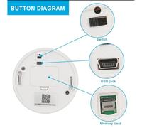 Détecteur de Fumée Caméra Espion Full HD 1080P Caméra Cachée IR Mouvement WiFi + SD 4Go YONIS